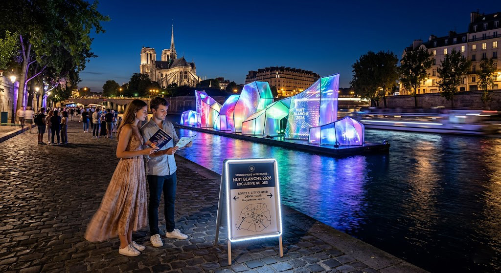 Le Guide Ultime de la Nuit Blanche 2026 : Parcours nocturnes exclusifs pour les voyageurs du Studio Paris 16